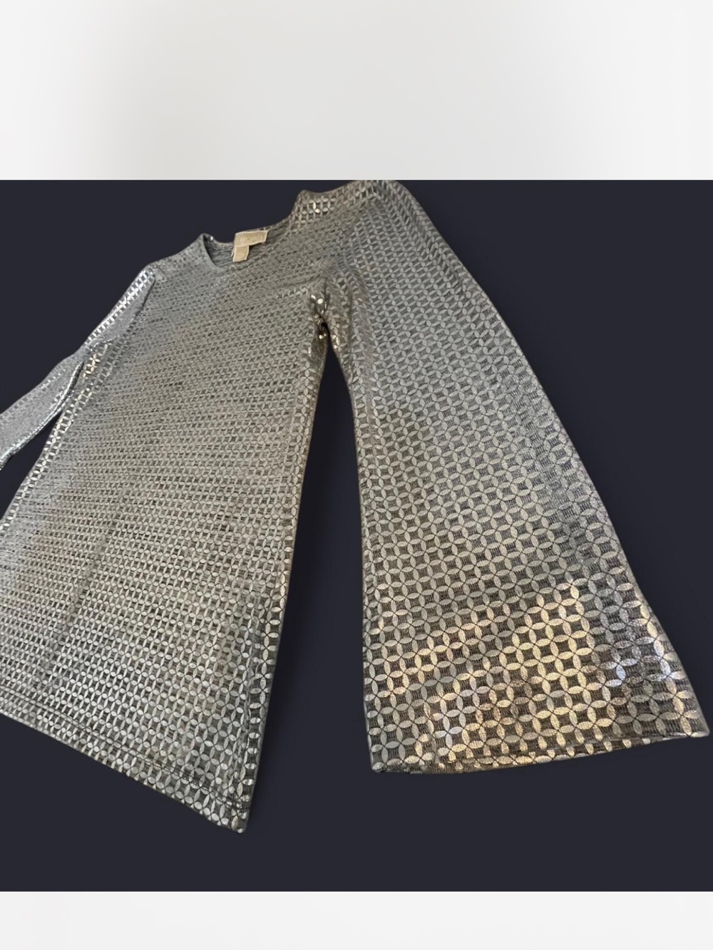 Michael kors metallic shimmer bell sleeve top - Picture 6 of 7